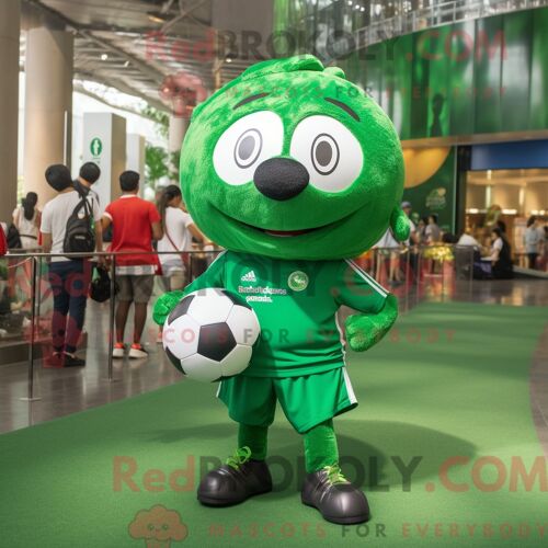 Costume Mascotte Redbrokoly De Candy Box Personnage Habillé Avec Un Pantalon Et Des Pinces Pour Écharpe