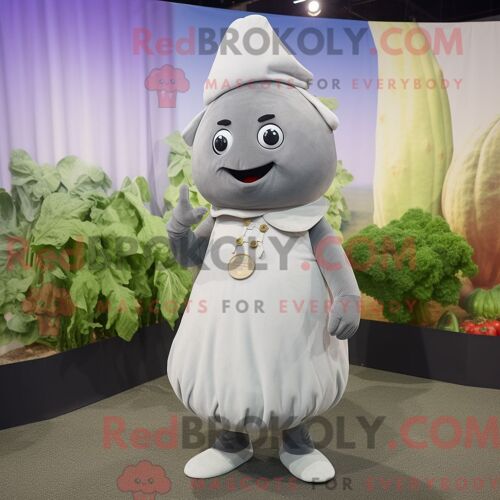 Costume Mascotte Redbrokoly De Commando Violet Personnage Habillé Avec Une Jupe-Culotte Et Des Bretelles