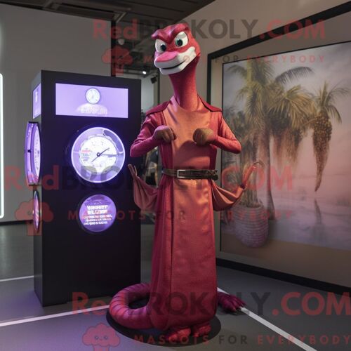 Costume De Mascotte Redbrokoly De Vache En Jersey Vert Personnage Habillé Avec Une Jupe Crayon Et Des Bracelets De Cheville