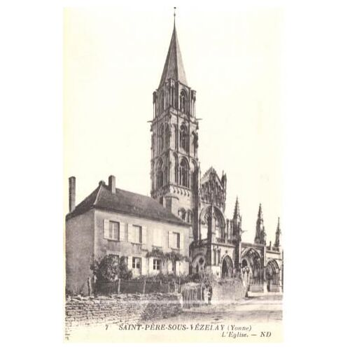 Cpa Saint Père Sous Vézelay " L'église "