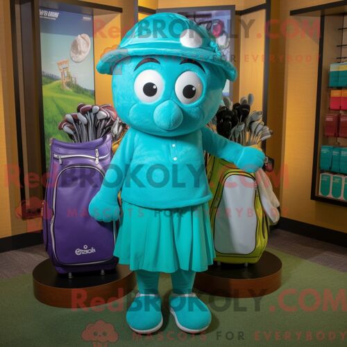 Personnage De Costume De Mascotte Redbrokoly De Tomate Habillé Avec Une Jupe Trapèze Et Des Bretelles