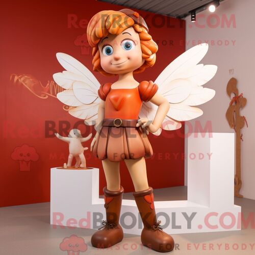 Personnage De Costume De Mascotte Redbrokoly De Cupidon Rouille Habillé D Une Culotte Et De Bracelets De Cheville