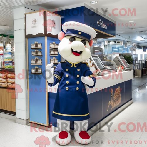 Costume De Mascotte Redbrokoly De B?uf Wellington À La Lavande Habillé D Une Combinaison Et De Ceintures De Smoking