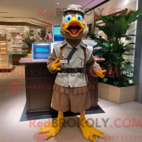 Personnage De Costume De Mascotte Redbrokoly De Hot-Dog Habillé Avec Une Jupe Longue Et Des Bracelets De Cheville