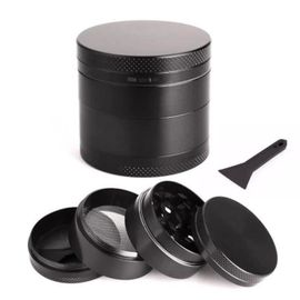 Td® Broyeur Moulin Herbe Épice 4 Parties Broyage Grinder Tamis Hachoir 4 Parties/ Utile / Compact/ Mouliner/ 55 Mm/ 4 Couches /Noirs