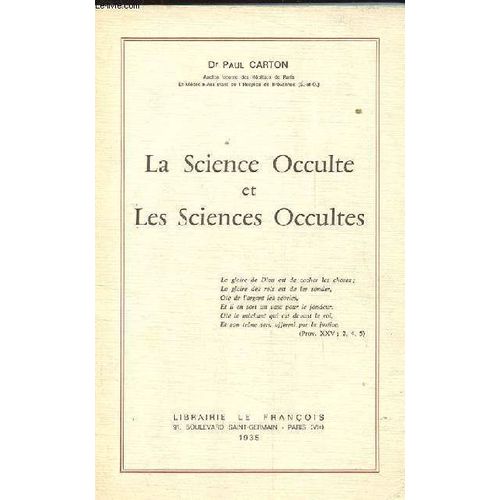 La Science Occulte Et Les Sciences Occultes