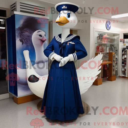 Costume De Mascotte Redbrokoly D Albatros Beige Habillé D Une Veste En Cuir Et De Sacs À Main
