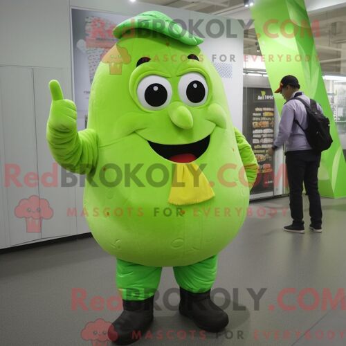 Costume De Mascotte Redbrokoly De Soldat De L Armée De L Air Marron Habillé D Une Combishort Et De Châles