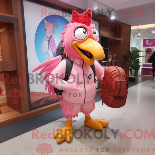 Costume De Mascotte Redbrokoly De Hérisson Vert Forêt Habillé D Une Combishort Et De Sacs Messager