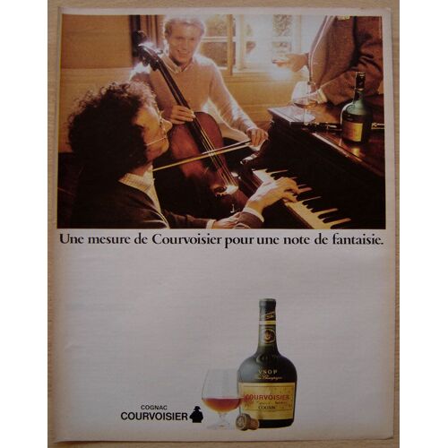 Publicité Papier - Cognac Courvoisier De 1982