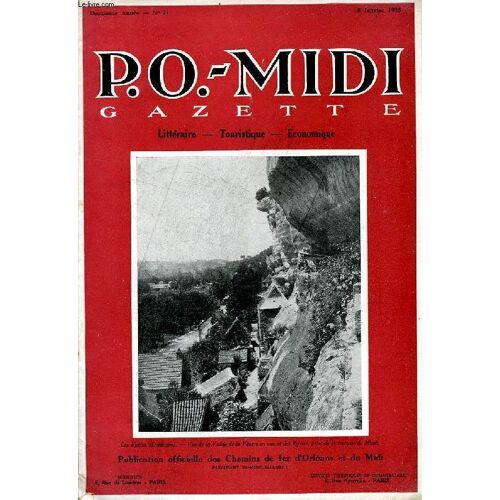 P.O.-Midi, N° 21, Jan. 1925, Gazette Litteraire, Touristique, Economique