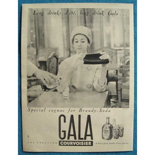 Publicité Papier - Cognac "Gala" De Courvoisier De 1957