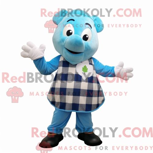 Costume De Mascotte Redbrokoly De Chèvre Boer Rouille Personnage Habillé D Un Manteau Et De Colliers