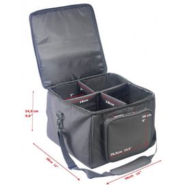 Stagg - Housse renforcée - le transport de 4 appareils d'éclairage