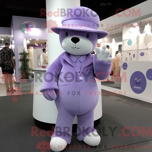 Costume De Mascotte Redbrokoly D Hermine Marron Habillé D Un Pull Et D Épingles À Cravate
