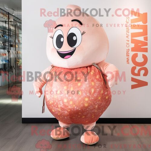 Personnage De Costume De Mascotte Redbrokoly De Sushi De Pêche Habillé Avec Un Pantalon De Jogging Et Des Pochettes