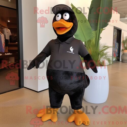 Costume Mascotte Redbrokoly De Black Goose Personnage Habillé D Un Bikini Et De Pochettes De Costume