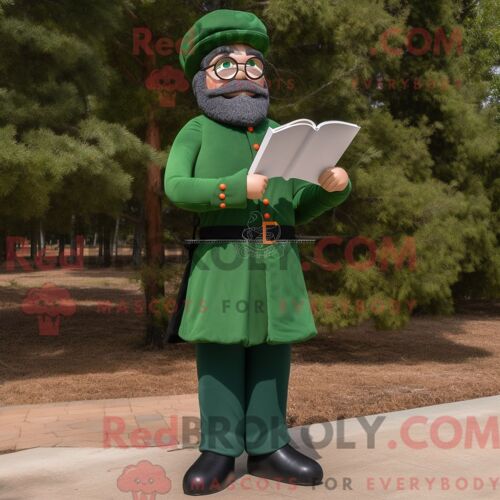 Costume De Mascotte Redbrokoly De Jument Turquoise Habillé D Une Jupe Plissée Et D Épingles À Châle