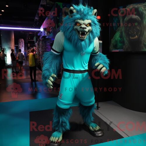 Personnage Mascotte Redbrokoly D Un Poisson Rouge Rouge Habillé D Un Pantalon En Velours Côtelé Et De Besaces