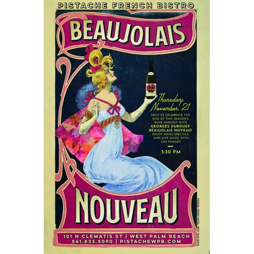 Affiche Beaujolais Nouveau