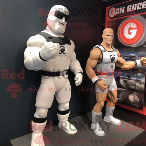 Personnage Mascotte Redbrokoly D Un Bison Brun Habillé D Un Bikini Et D Épingles À Chapeau