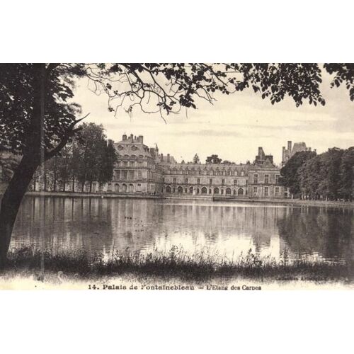 Cpa Fontainebleau " L'étang Des Carpes "