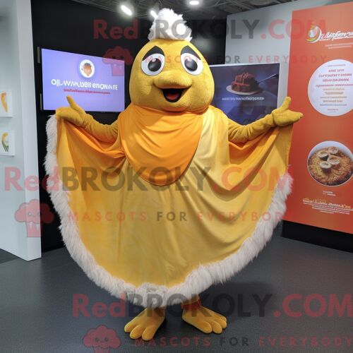 Personnage De Costume De Mascotte Redbrokoly De Poulet Au Beurre Habillé D Une Jupe Circulaire Et De Coussinets De Pieds