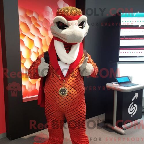 Personnage Mascotte Redbrokoly D Une Gazelle Beige Habillée D Une Veste Et De Boutons De Manchette