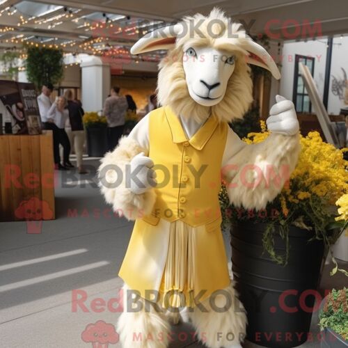 Personnage Mascotte Redbrokoly D Un Coffre Au Trésor En Or Habillé D Un Pantalon Habillé Et D Une Écharpe