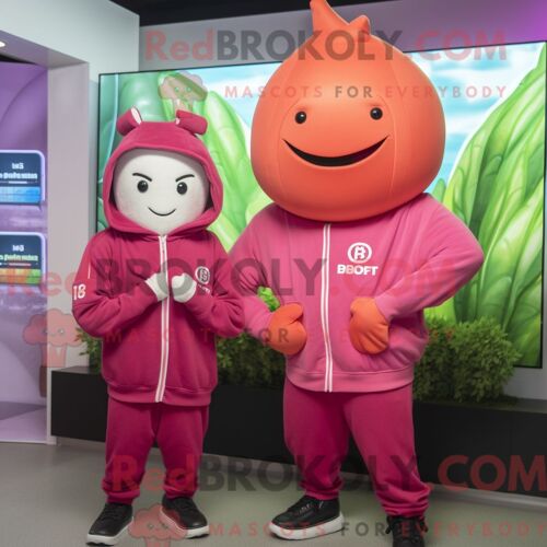Personnage Mascotte Redbrokoly D Une Chèvre Vert Anis Habillée D Un Cardigan Et De Châles