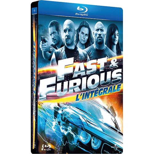 Fast And Furious - L'intégrale 5 Films - Pack Collector Boîtier Steelbook® - Blu-Ray