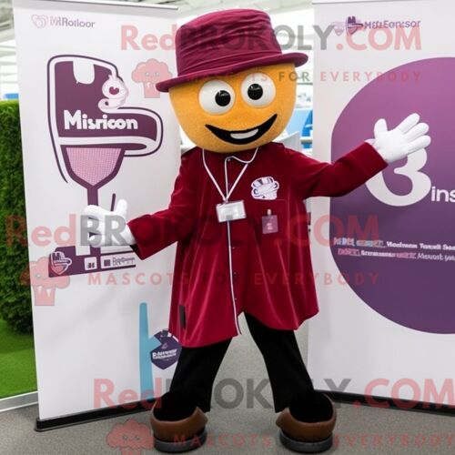 Personnage Mascotte Redbrokoly D Un Docteur Marron Habillé D Un Jeans Bootcut Et D Épingles À Châle