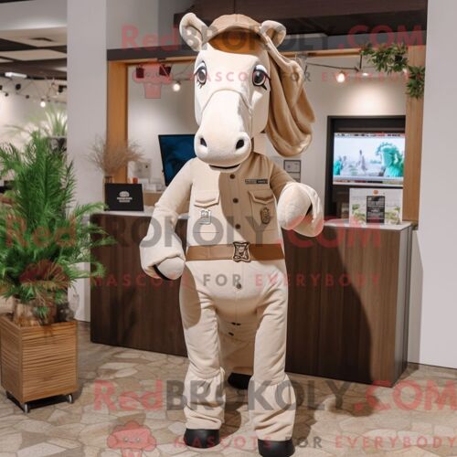 Personnage Mascotte Redbrokoly D Une Montre-Bracelet Blanche Habillée D Une Chemise Henley Et De Coussinets De Pieds