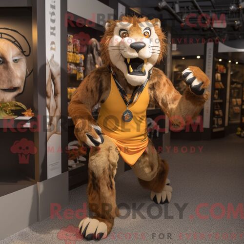 Personnage Mascotte Redbrokoly D Une Alliance Turquoise Habillé D Une Jupe Longue Et De Porte-Clés