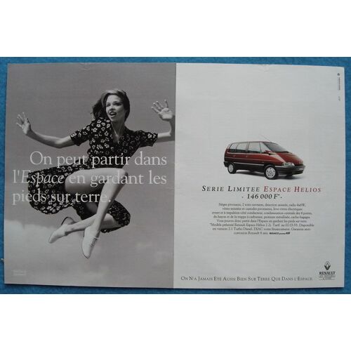 Publicité Papier - Voiture Renault Espace Helios De 1993