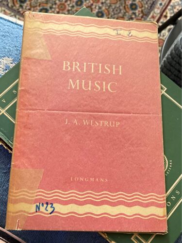 Westrup British Music Édition Longmans 