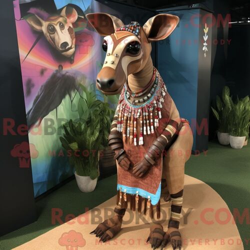 Personnage Mascotte Redbrokoly D Un Navy Oyster Habillé D Un Sweatshirt Et De Portefeuilles