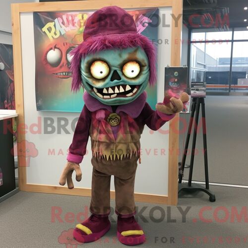 Personnage Mascotte Redbrokoly D Une Feuille De Chou Argenté Habillée D Un Short Et De Bracelets De Cheville