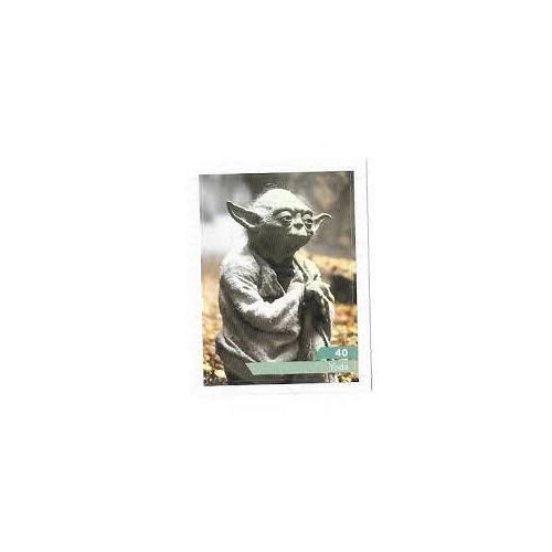 Vignette Sticker Star Wars N°40 Yoda - Star Wars - Leclerc - Lucasfilm 2019 - 7x5,5 Cm