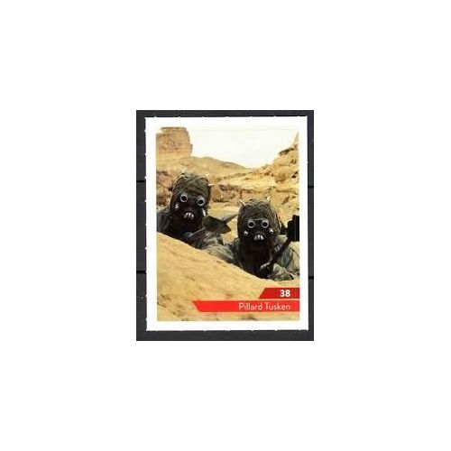 Vignette Sticker Star Wars N°38 Pillard Tusken - Leclerc - Lucasfilm 2019 - 7x5,5 Cm