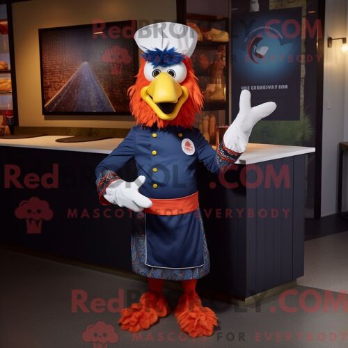 Personnage Mascotte Redbrokoly D Un Léopard Blanc Habillé D Un Pull Et De Cravates