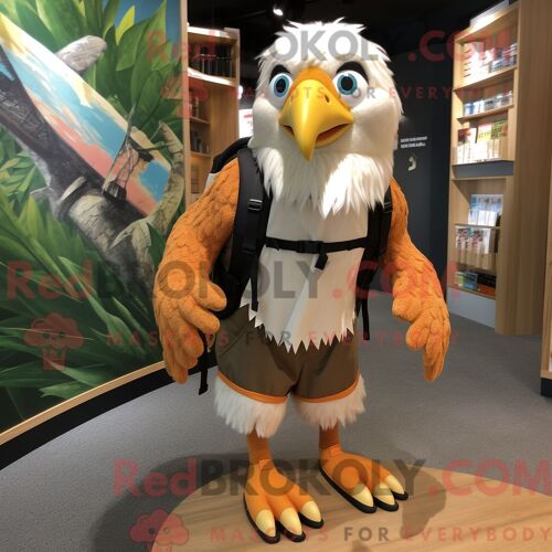 Personnage De Costume De Mascotte Redbrokoly De Salade César Marron Habillé D Une Robe Et De Montres Numériques