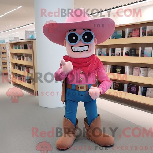 Personnage Mascotte Redbrokoly D Un Pamplemousse Cyan Habillé D Une Veste De Motard Et De Ceintures De Smoking