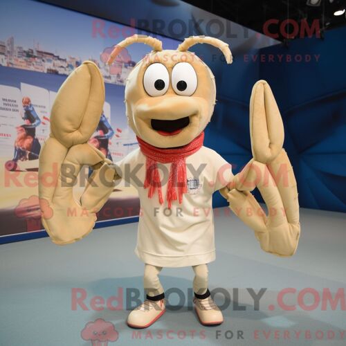 Personnage Mascotte Redbrokoly D Un Mammouth Blanc Habillé D Une Veste De Costume Et De Pochettes