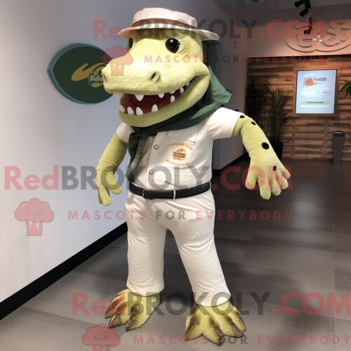 Personnage Mascotte Redbrokoly D Un Gorille Rose Habillé D Un Board Short Et De Pinces À Foulard