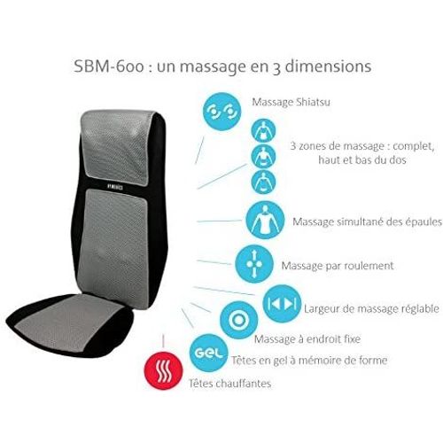 3d Deluxe Shiatsu Massager Sbm-600h-Eu