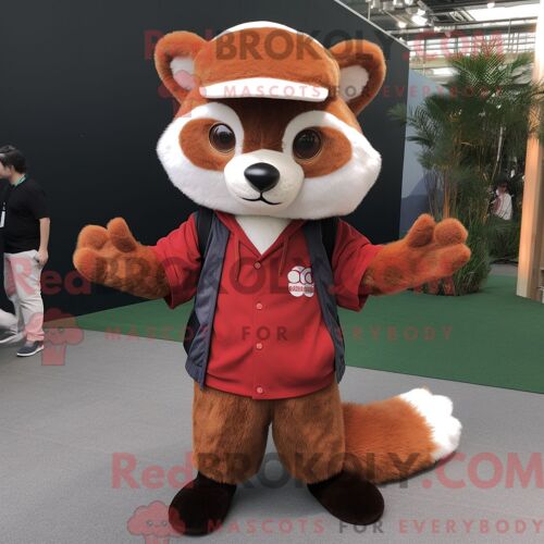 Personnage Mascotte Redbrokoly D Une Loutre Rose Habillée D Un Bikini Et De Bandeaux