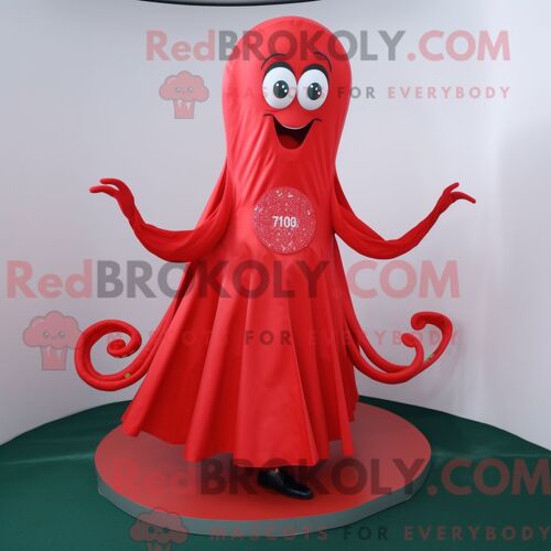 Personnage Mascotte Redbrokoly D Une Montre-Bracelet Marron Habillée D Une Culotte Et De Bracelets