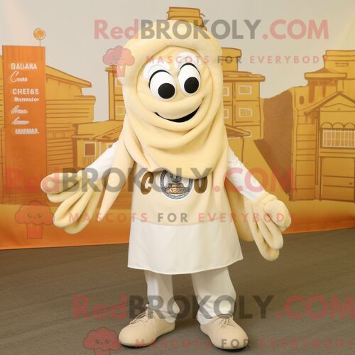 Costume Mascotte Redbrokoly De Sablier Marron Habillé Avec Un Body Et Des Colliers
