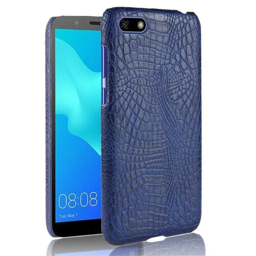Classique Élégant Étui Pour Huawei Y5 Prime 2018 Mode Classique D'alligator Anti Éraflure Compatibilité Housse De Protection - Bleu